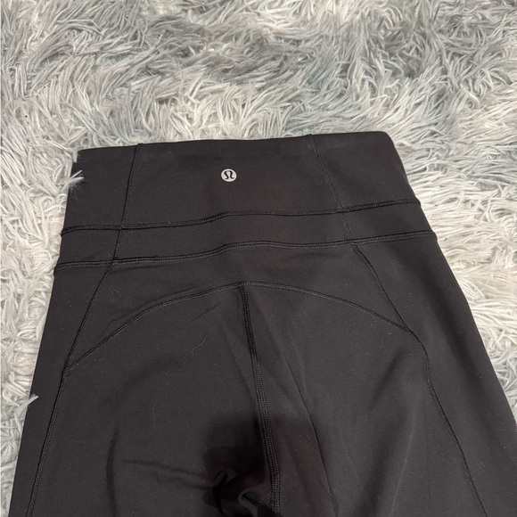 lululemon athletica Pants - lululemon athletica Black Leggings with Center Back Logo Tag
